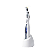 Dental Wireless Endo Motor QI‑100 with charging base white background