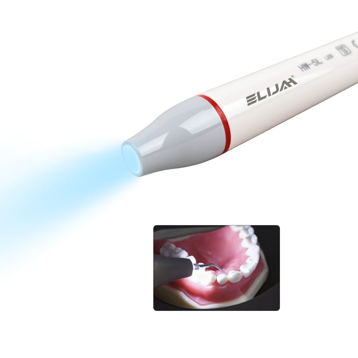 Clinical simulation using LED piezo ultrasonic scaler handpiece for dental treatment