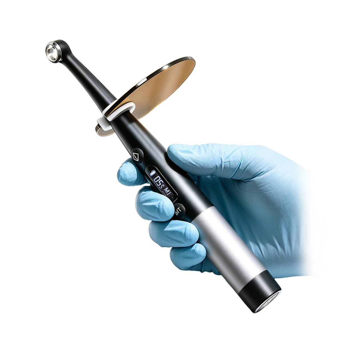 360° rotatable lamp head of ELIJAH curing light for multi-angle precise dental restoration