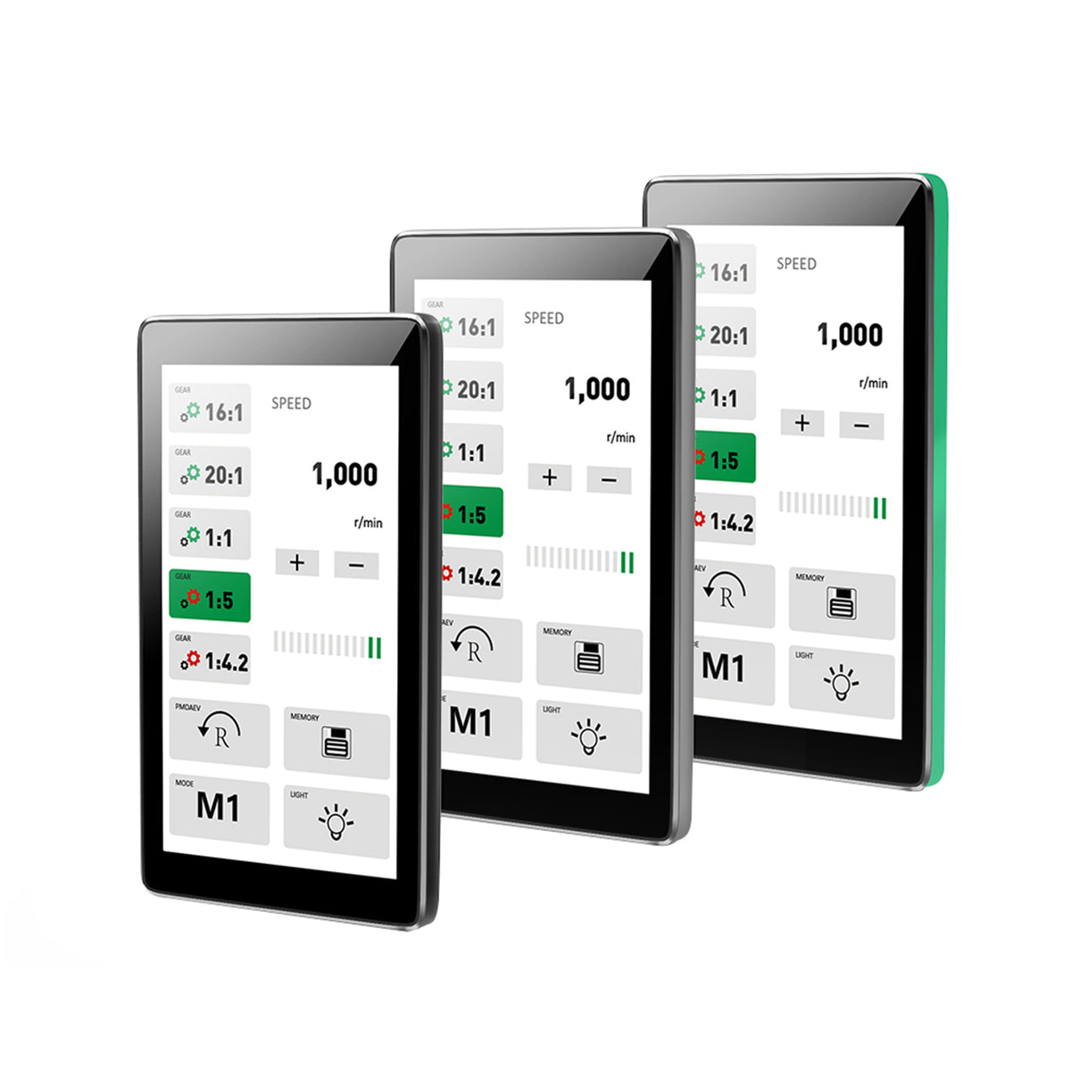Full touch‑screen powered‑on interface display