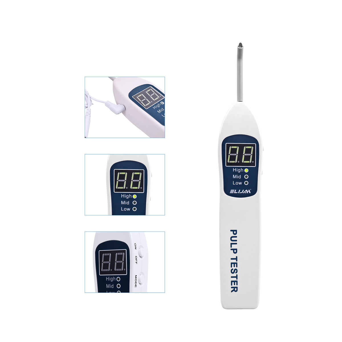 Pulp tester front panel & LED screen close‑up