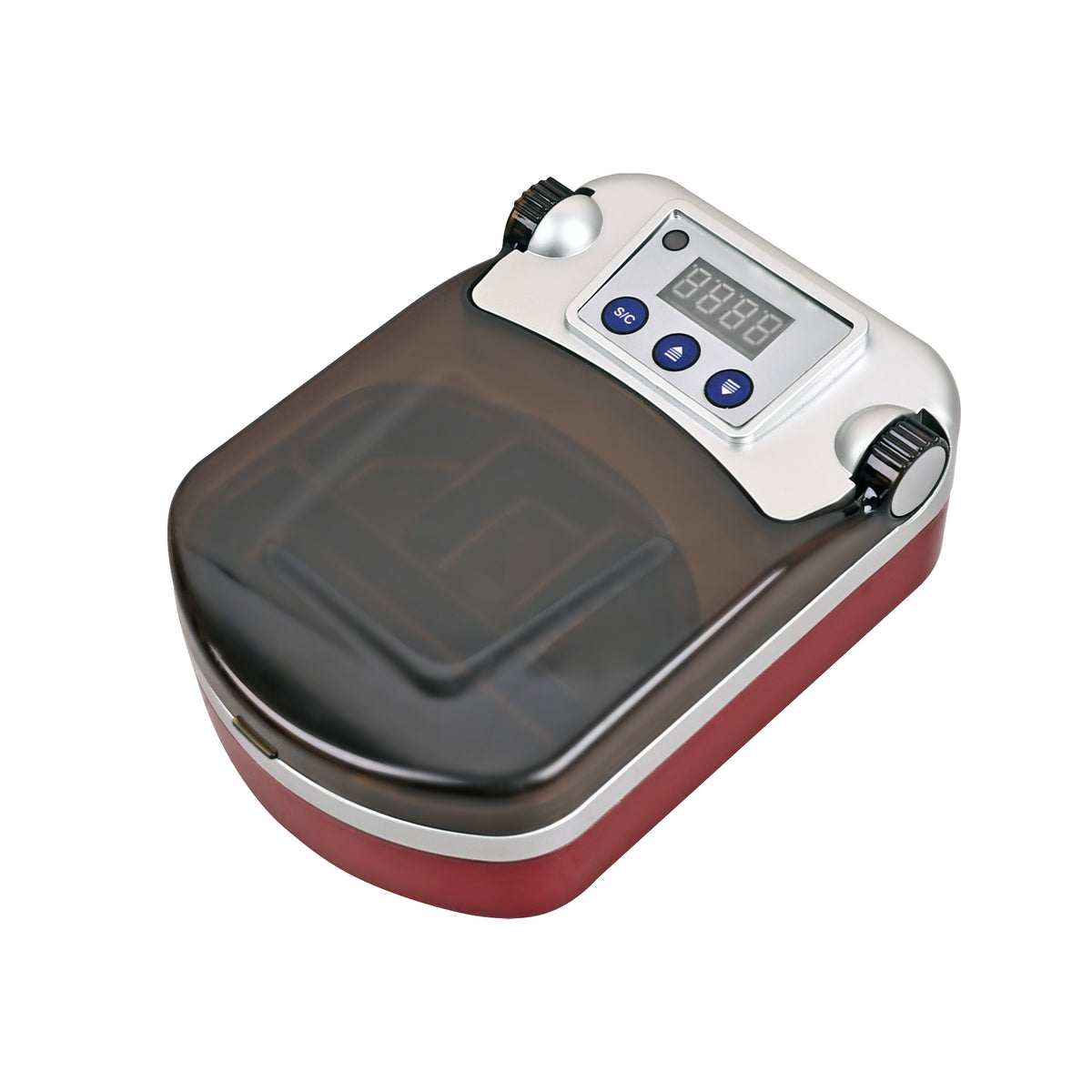 Dust‑proof flip lid open‑closed status display