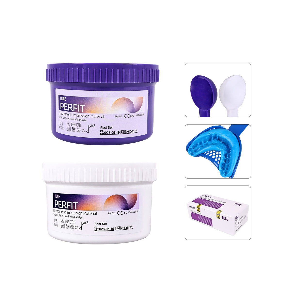 Dental oral impression using elastomeric putty