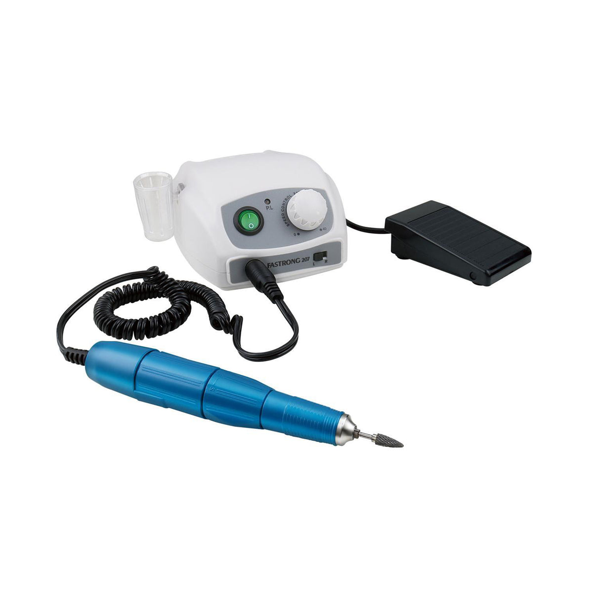 Complete kit:main unit,handpiece,foot pedal,bits,power cord