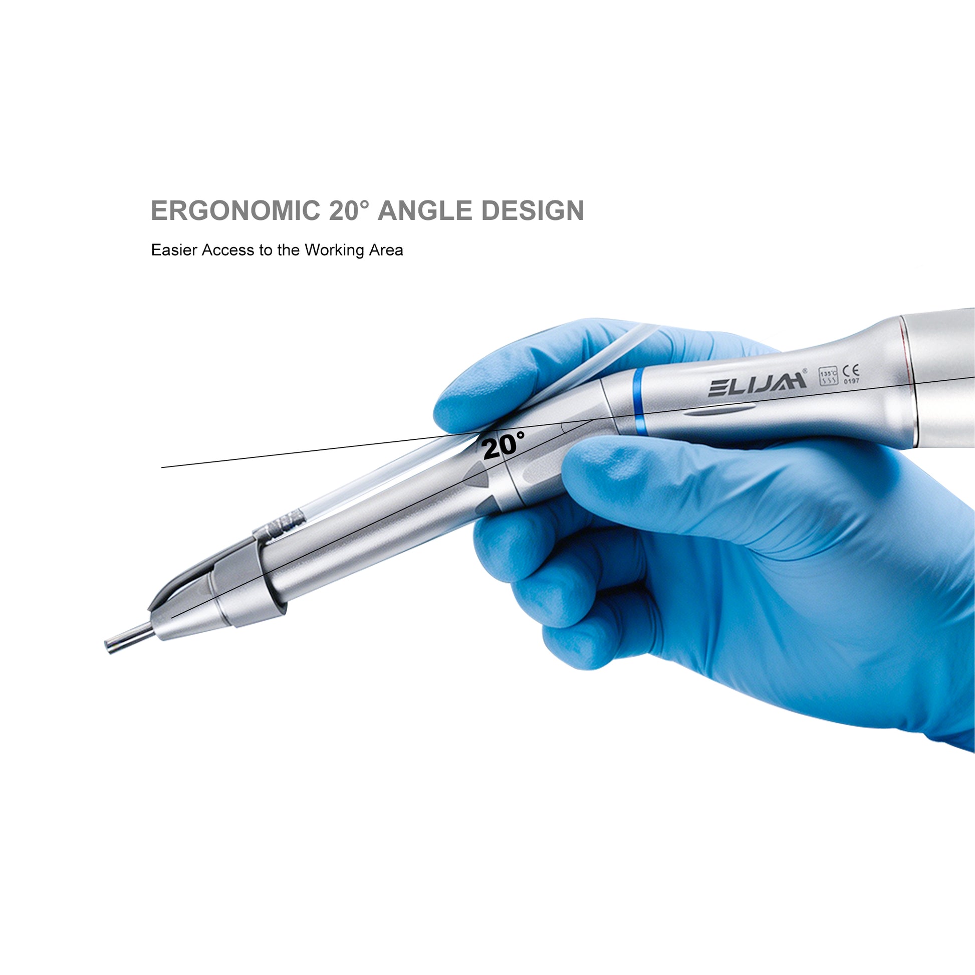implant surgery handpiece 20 degree water tube gear head
