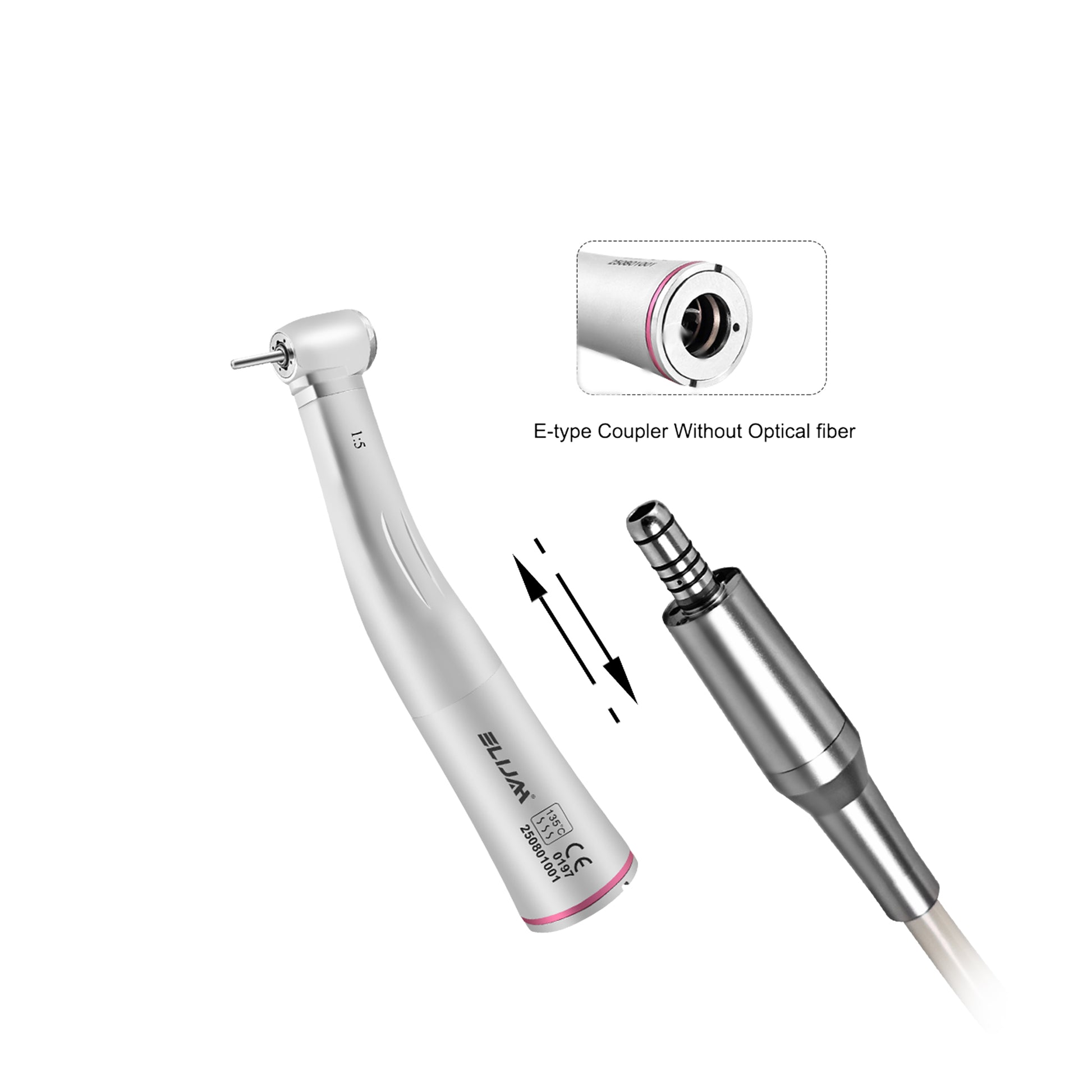 integrated metal body dental z95 1 5 fiber optic contra handpiece