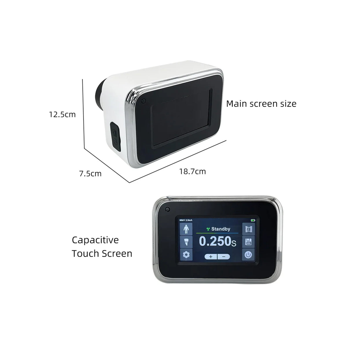 JINGT RV-350R dental x ray machine size dimension drawing