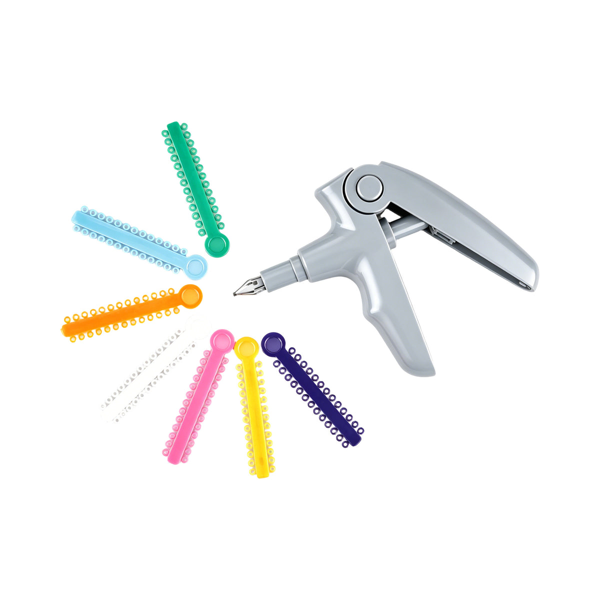 Side profile view of dental ligature tie gun