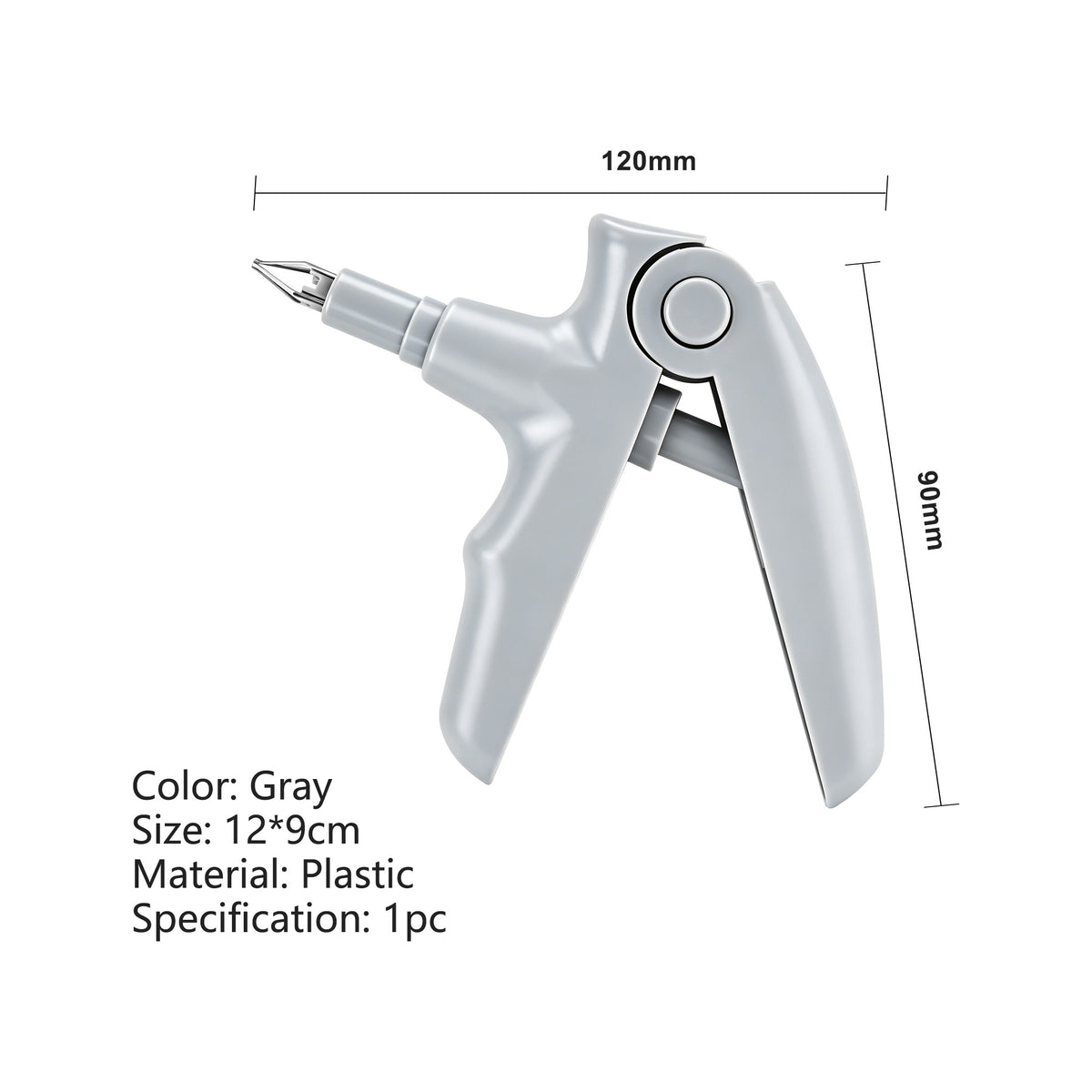 Dental ligature gun front angle product photo