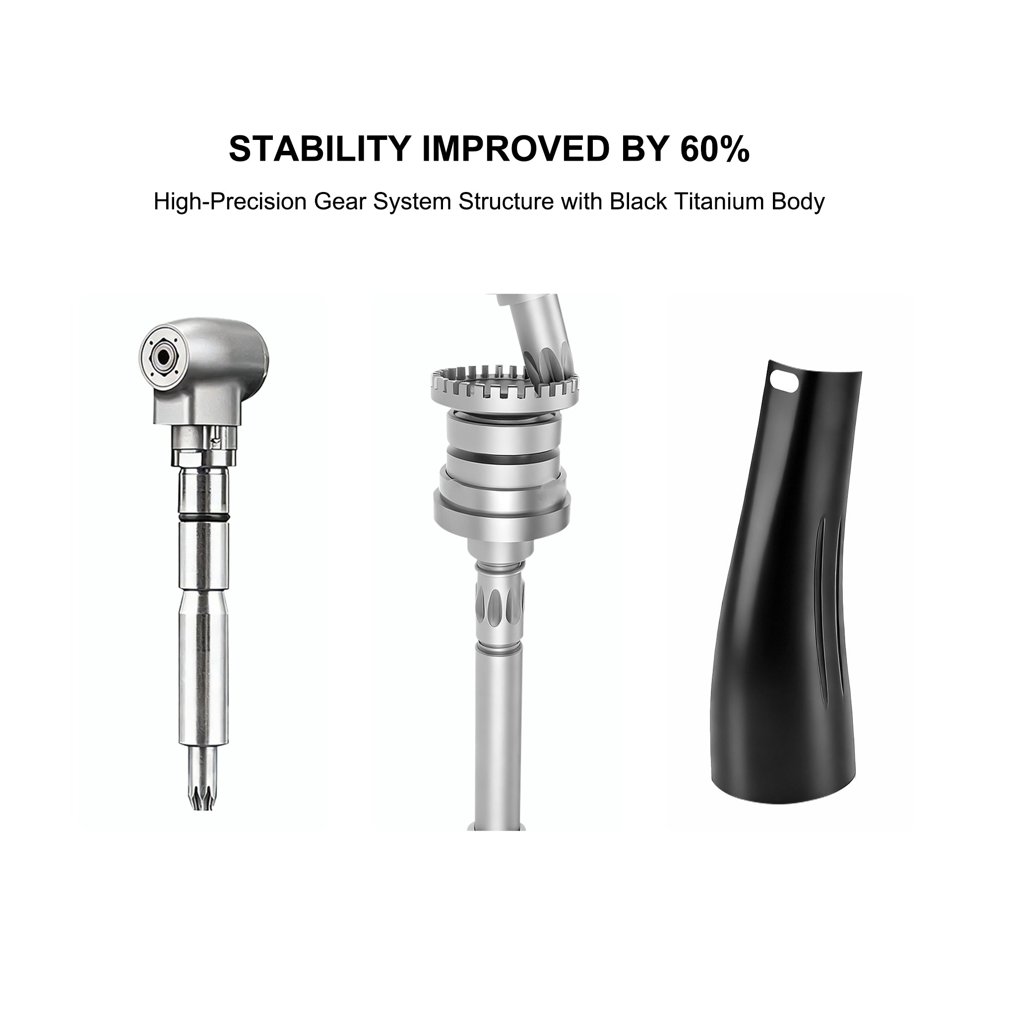 medical dental instrument black tin coated 1 5 contra handpiece