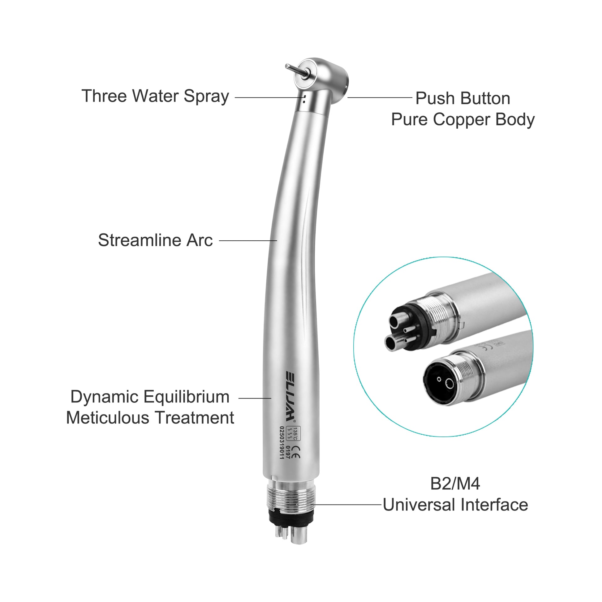 multi water spray system panamax dental handpiece close shot