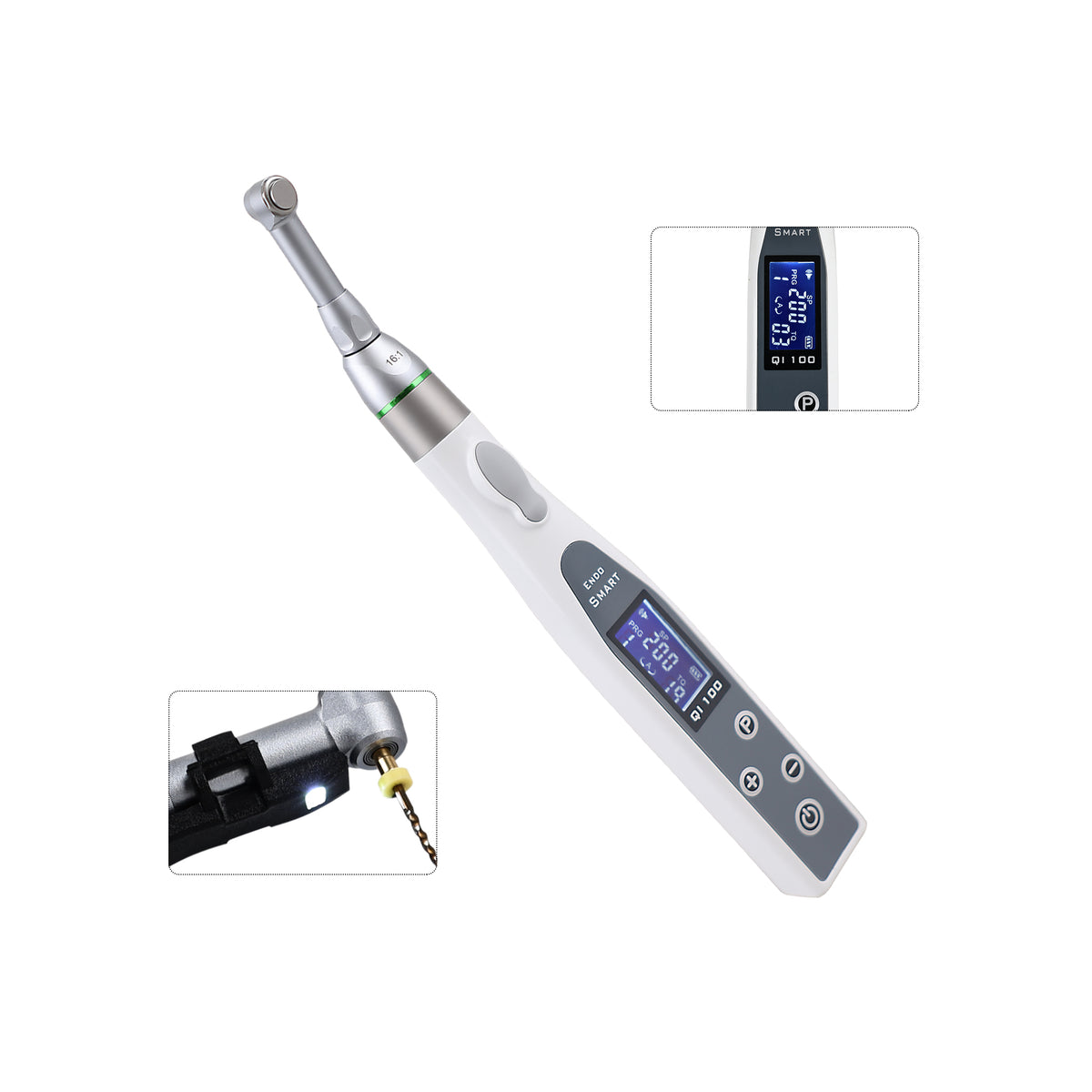 QI‑100 endo motor LCD screen program parameter setting interface