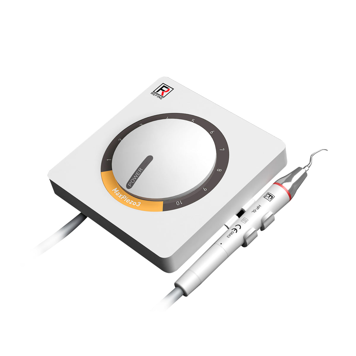 REFINE MaxPiezo 3+ compact machine side outline view
