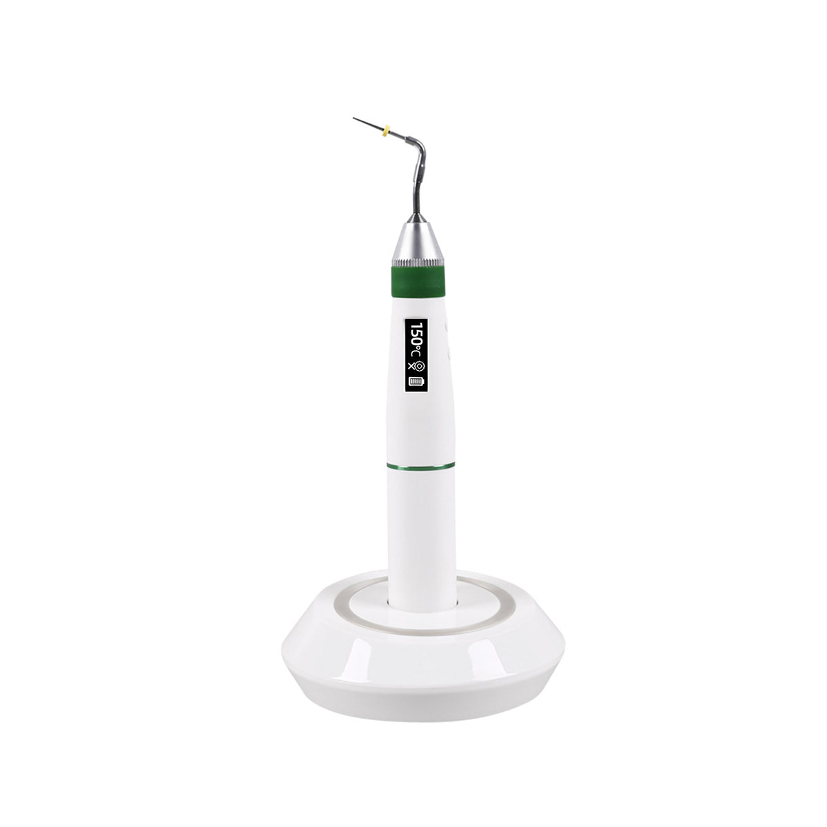 Sima Dental Gutta‑Percha Obturation Pen on charging dock white background main product picture