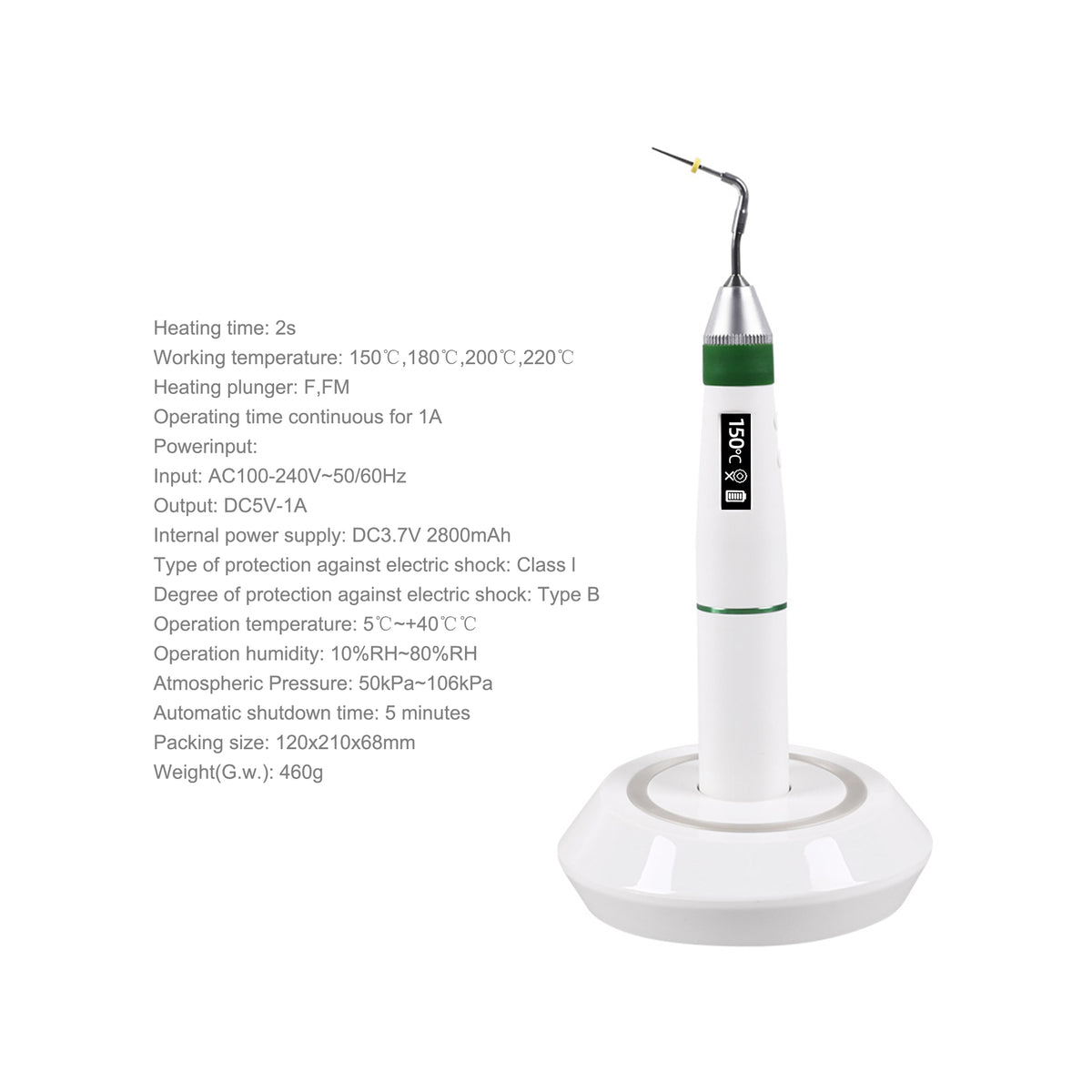 Over‑heat safety protection function schematic for Sima obturation pen