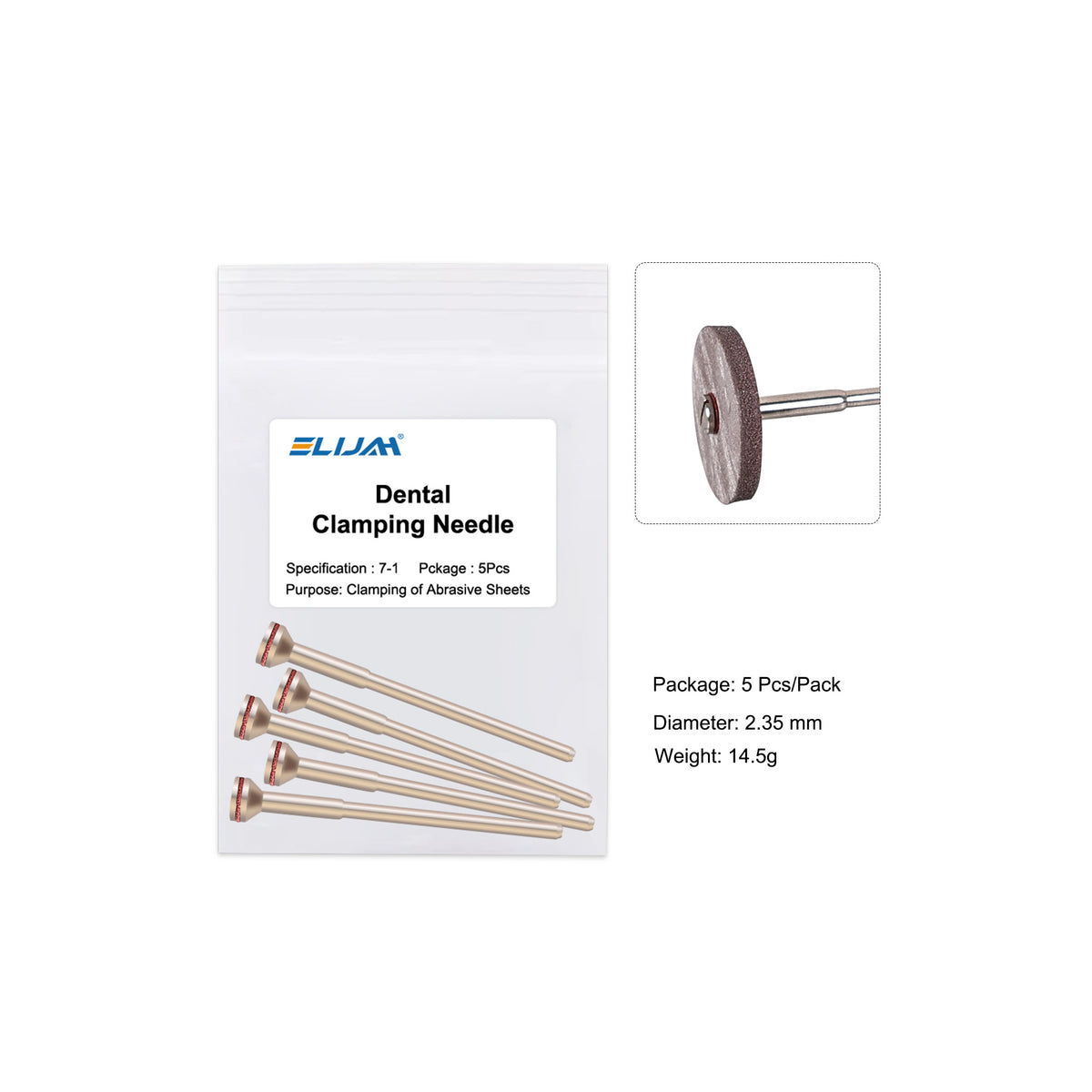 CYF229 Dental Laboratory Polishing Shank,5pcs/pack