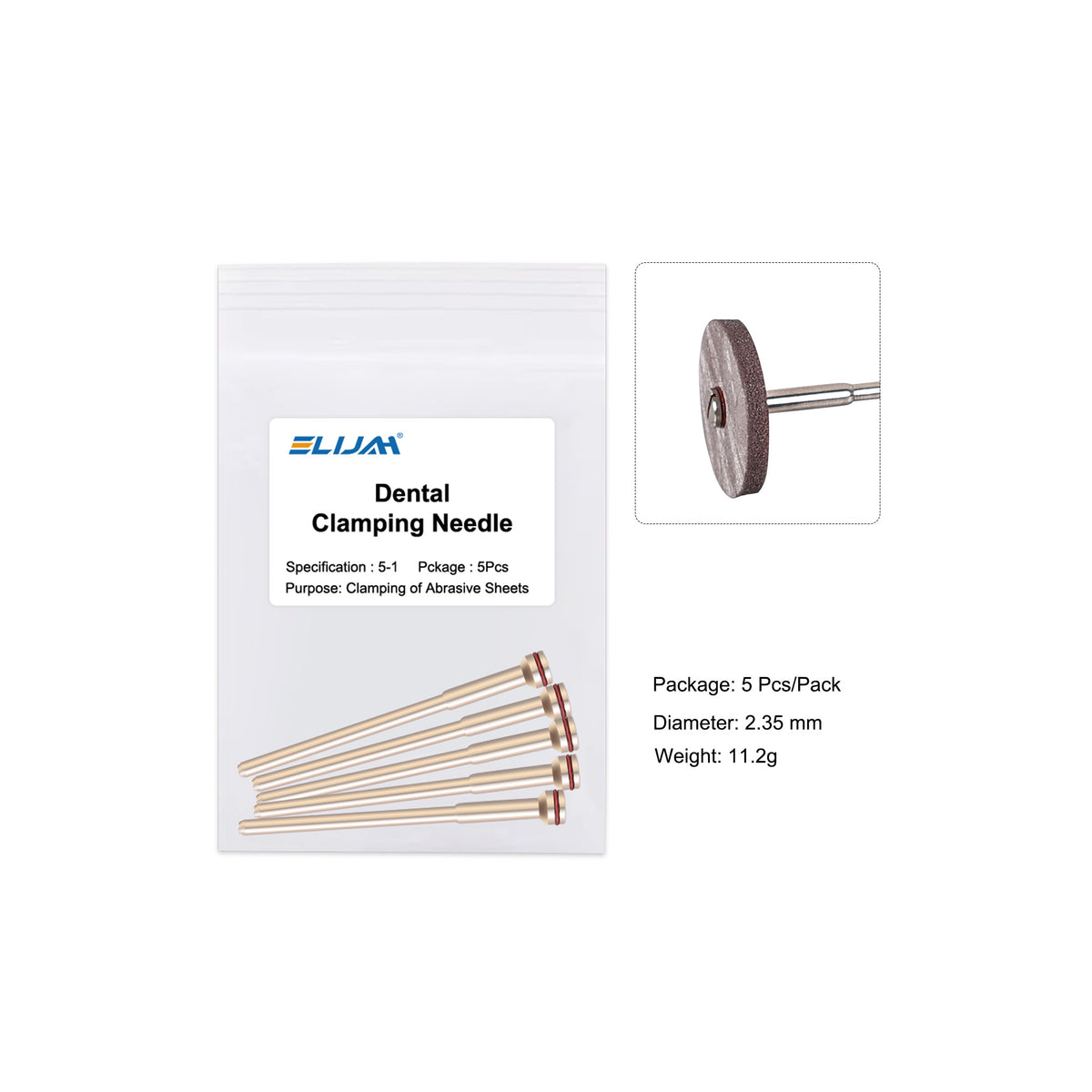 CYF229 Dental Laboratory Polishing Shank,5pcs/pack