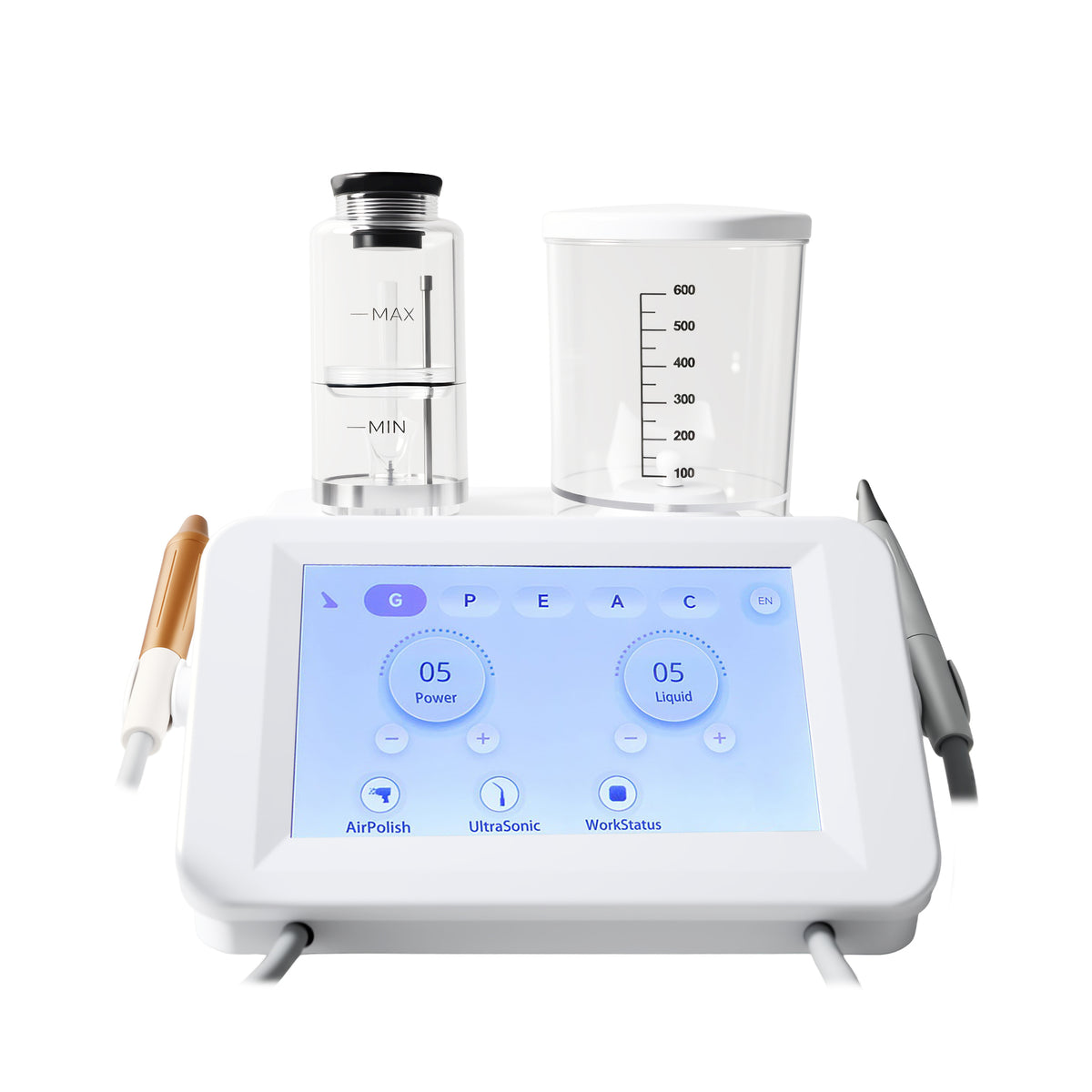 Smart 2in1 dental piezo scaler and air polisher main product white background