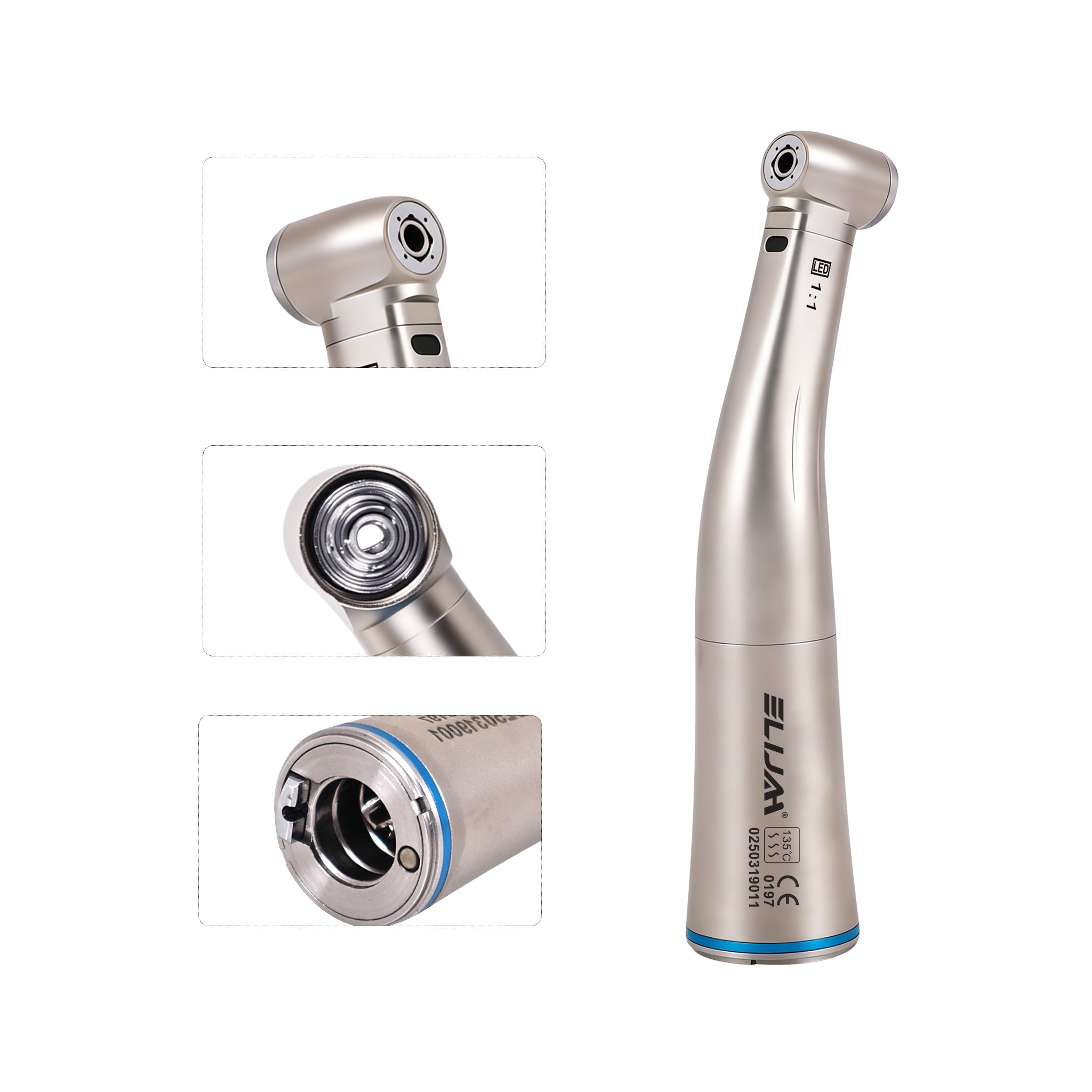 stainless steel dental 1 1 contra angle handpiece x25 style