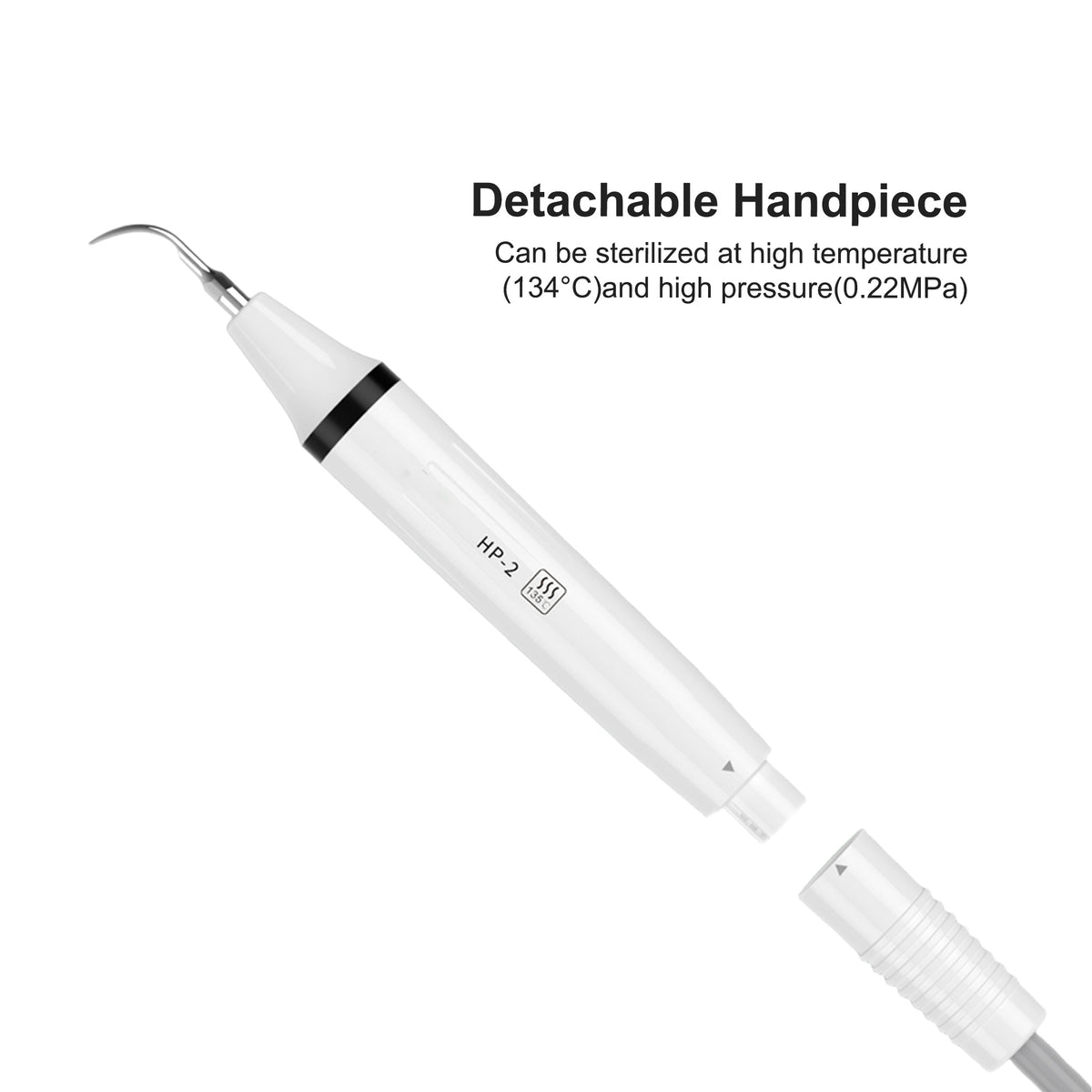 Handpiece connection port detail for VRN K08A dental scaler unit