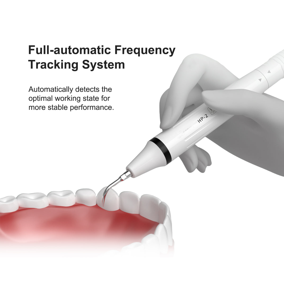 Dentist operating VRN K08A scaler for scaling and periodontal treatment
