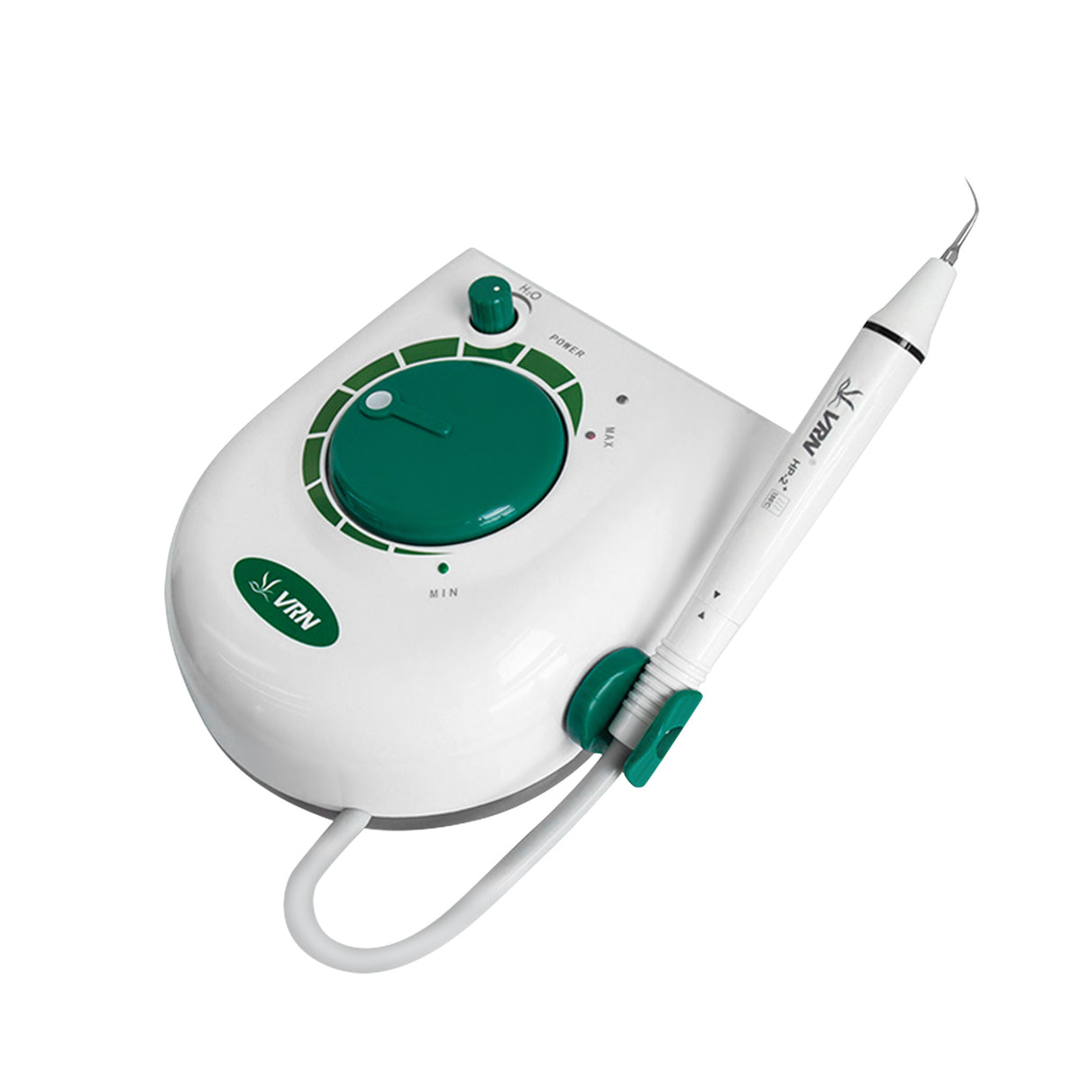 Control panel close‑up of VRN K08A ultrasonic dental scaler