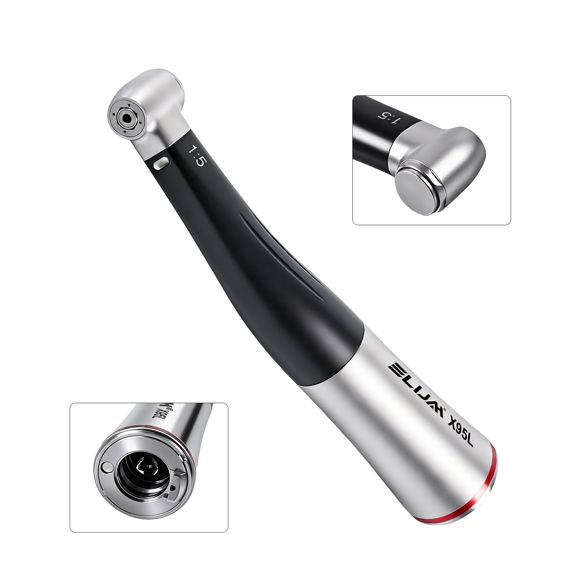 wear resistant dental 1 5 contra angle handpiece black tin coated