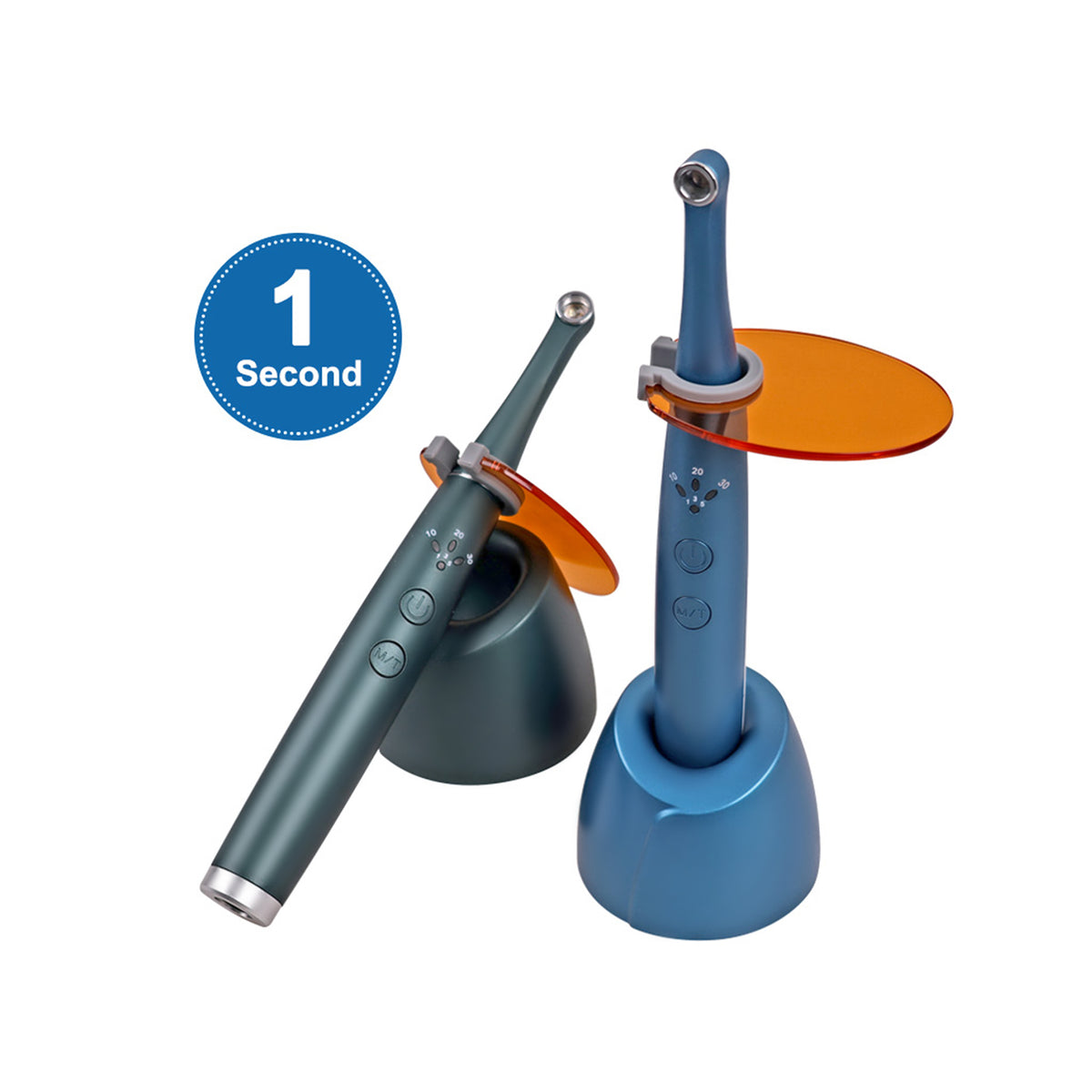 Orange protective eye shield accessory for 1s wireless dental curing light