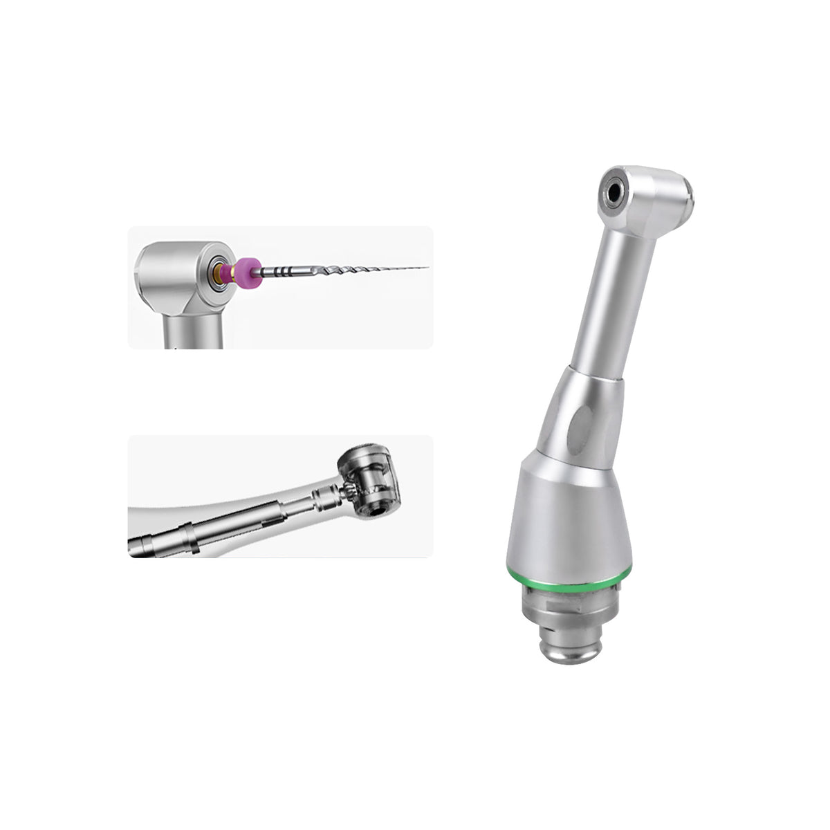 Dentist operating wireless endo motor in root‑canal clinical scene
